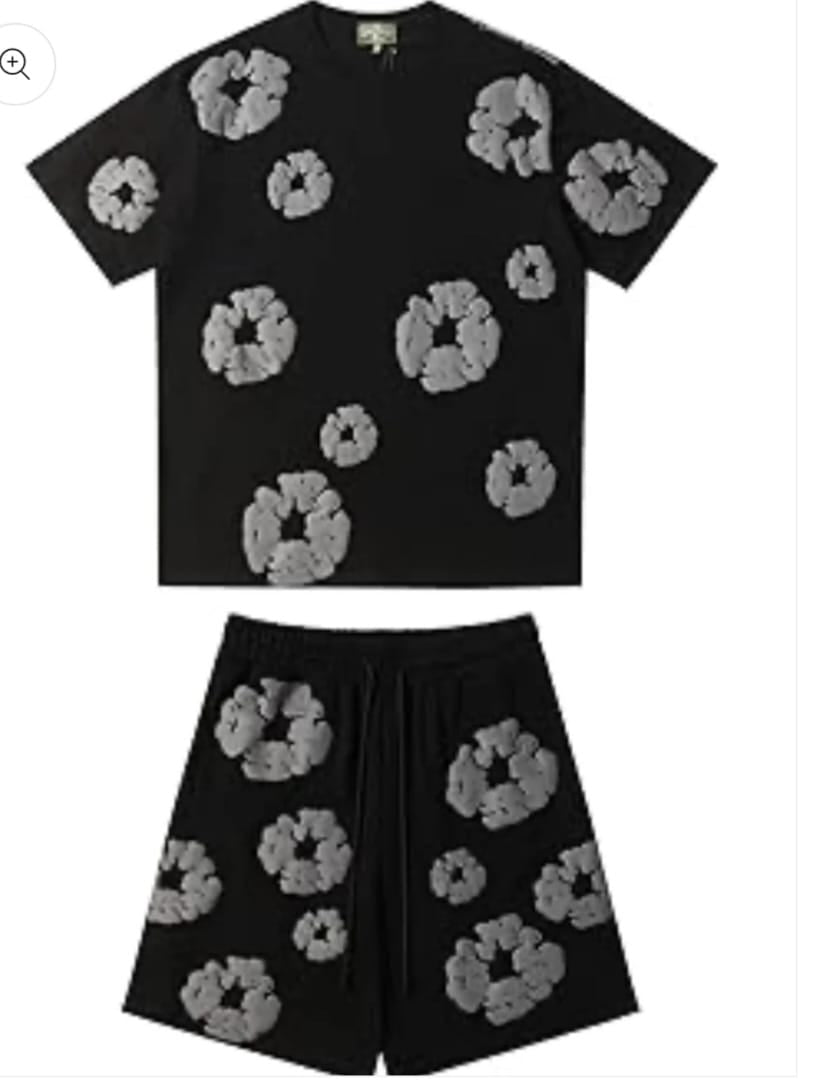 Denim Tears Short Set Black