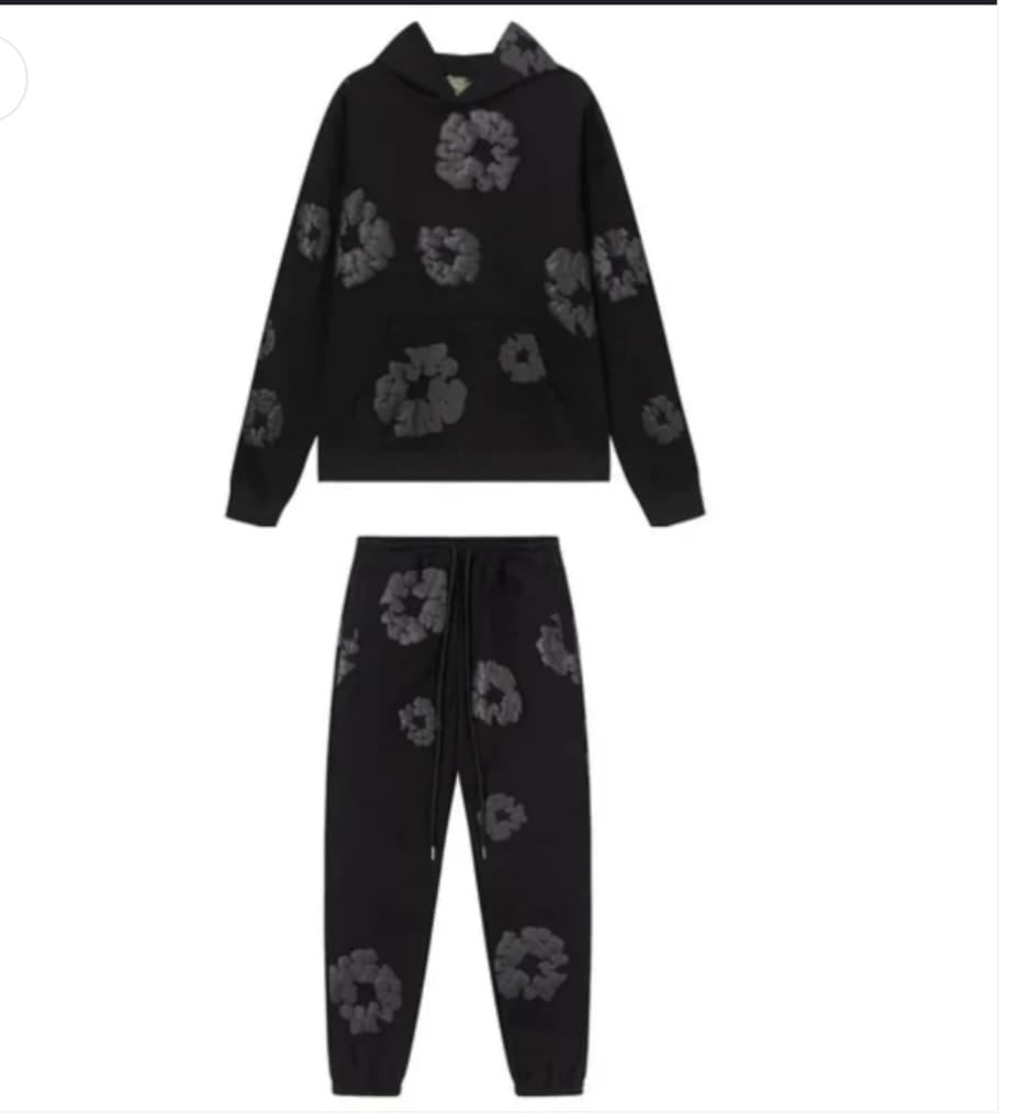 Denim tears set Black