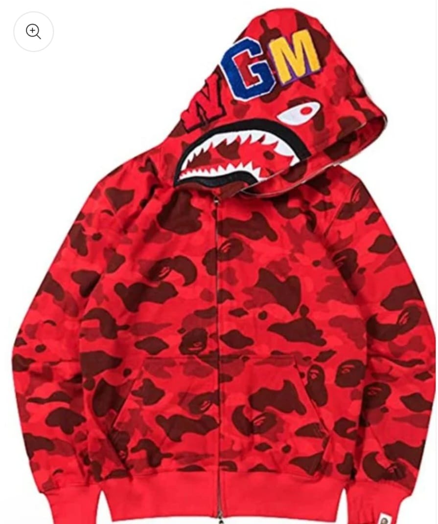BAPE HOODIE RED