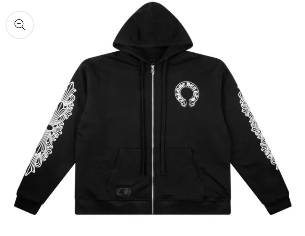 Chrome Hearts zip up hoodie