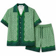 Column Monogram silk set
