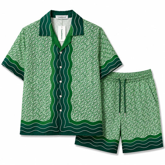 Column Monogram silk set