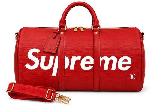 LV X Supreme Duffle Bag